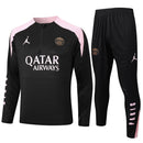 Conjunto Agasalho Treino PSG 24/25 - Preto e Rosa