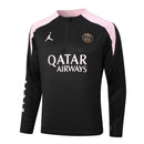 Conjunto Agasalho Treino PSG 24/25 - Preto e Rosa
