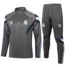 Conjunto Agasalho Treino Real Madrid 24/25 - Cinza