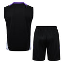 Conjunto Real Madrid Treino Regata 24/25 - Preto