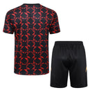 Conjunto Manchester United Treino 24/25 - Vermelho e Preto